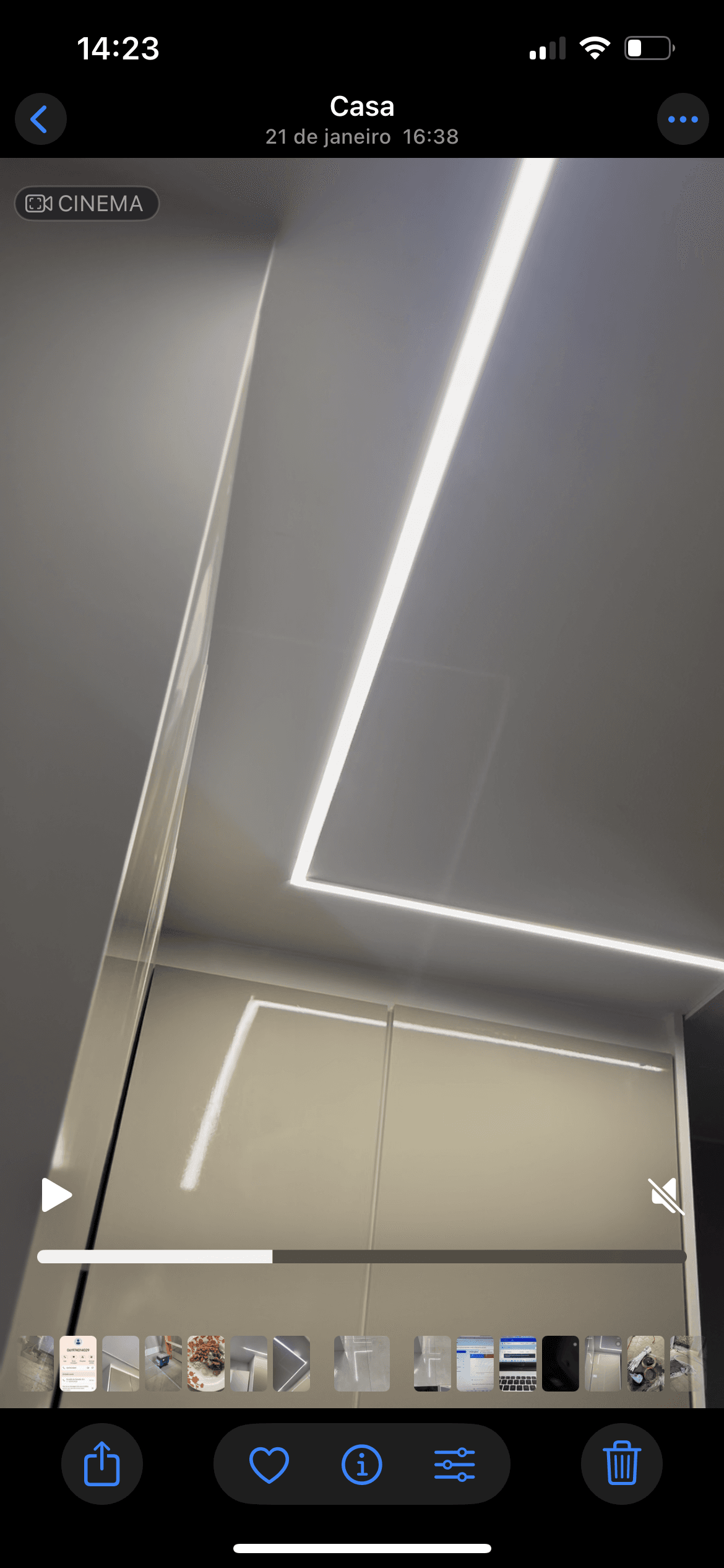 Instalação de perfil de led e tomadas