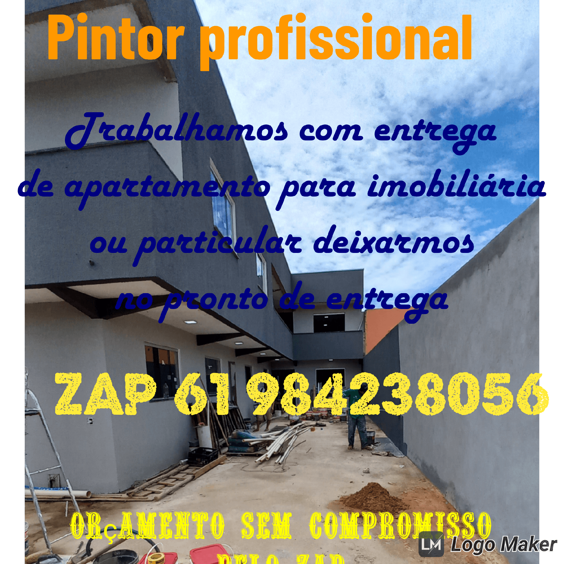 Pintor de profissional de plantão