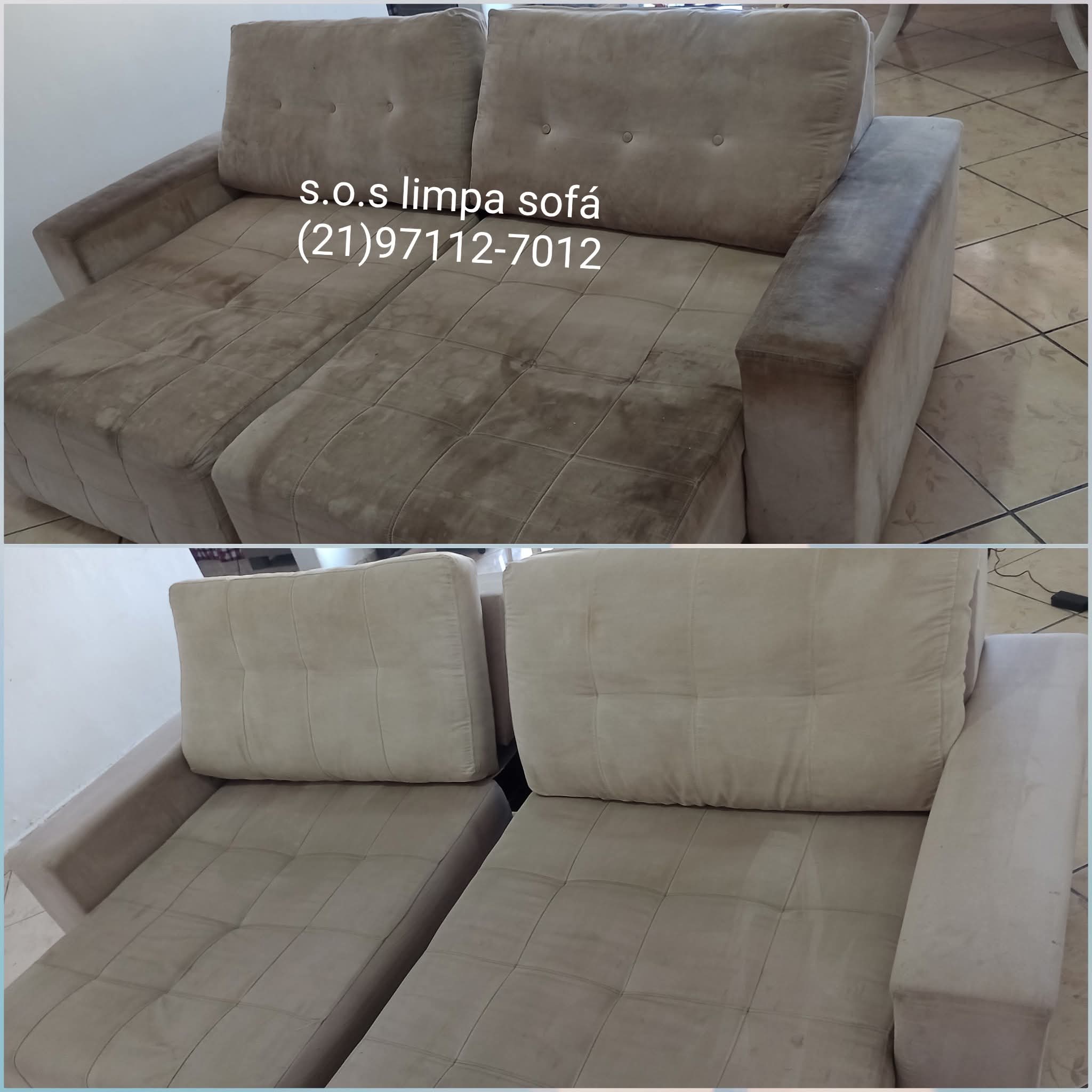 Limpeza de sofá
