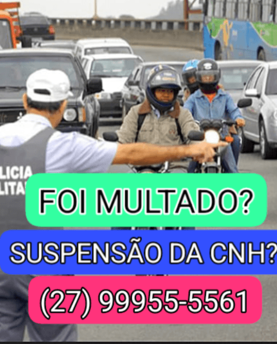 Recurso de multa e suspensão da CNH