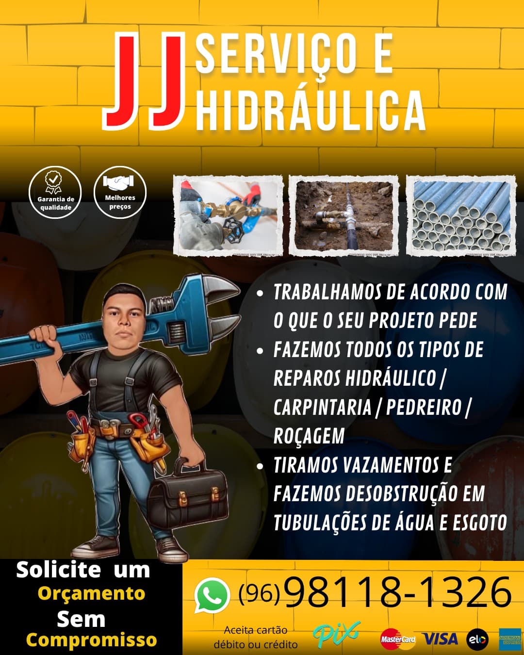Reparos hidráulicos e caça vazamentos