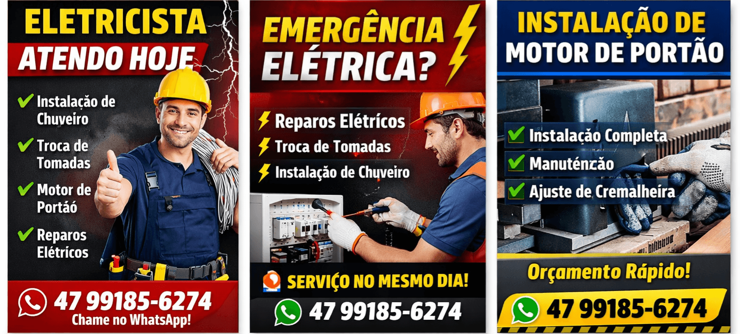 Instalação, manutenção elétrica e segurança eletrônica