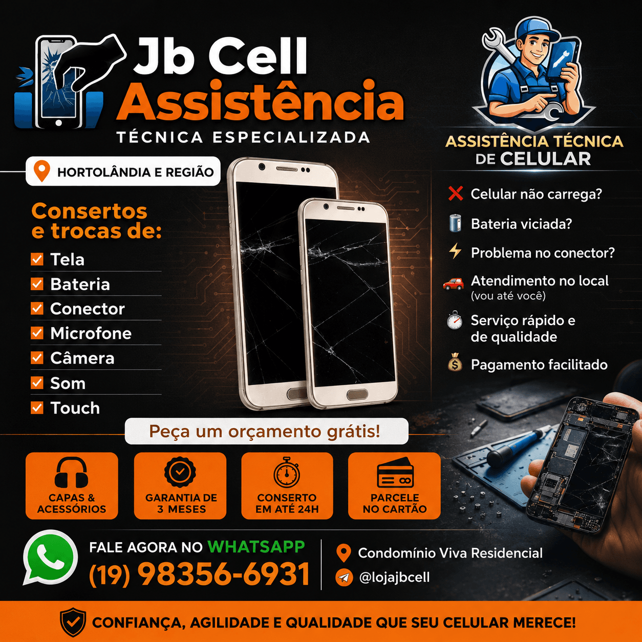 Manutenção de Aparelho Celulares em Geral