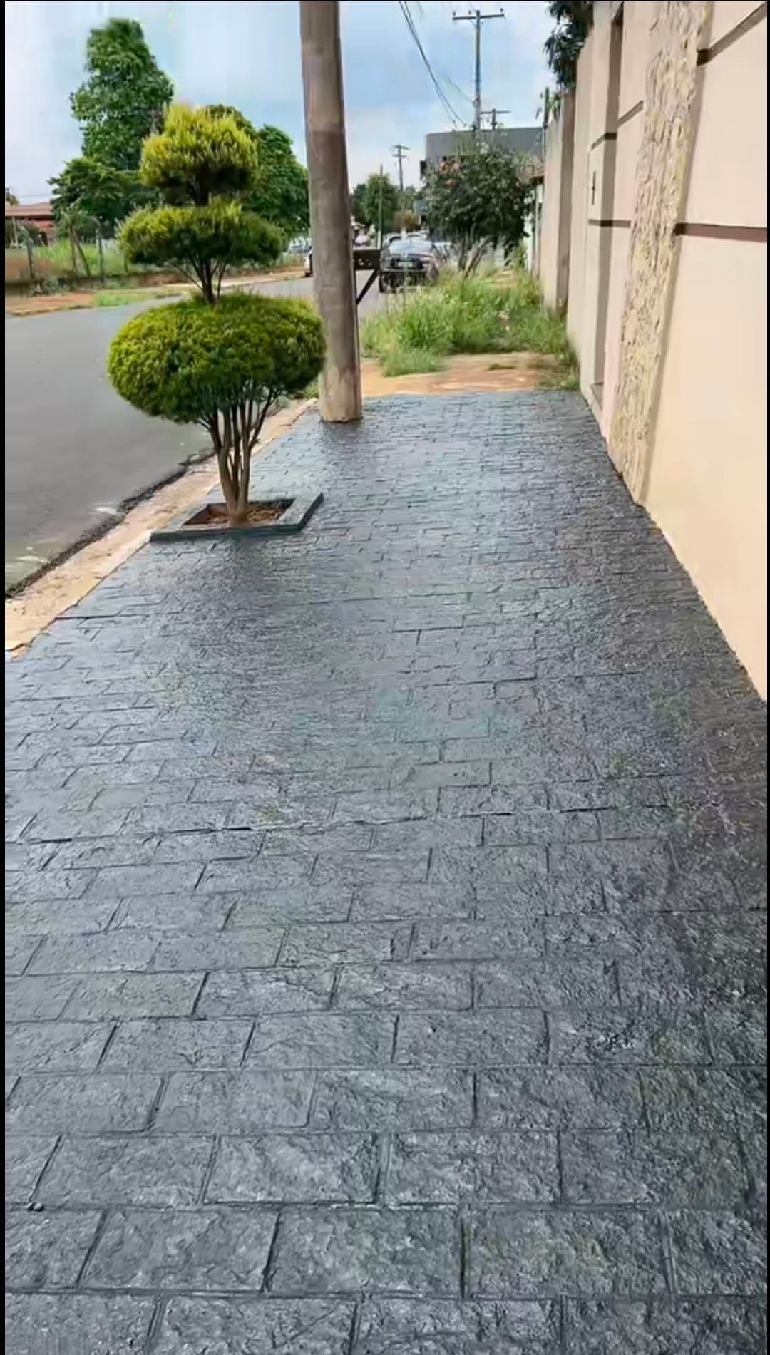 Limpeza de calçada