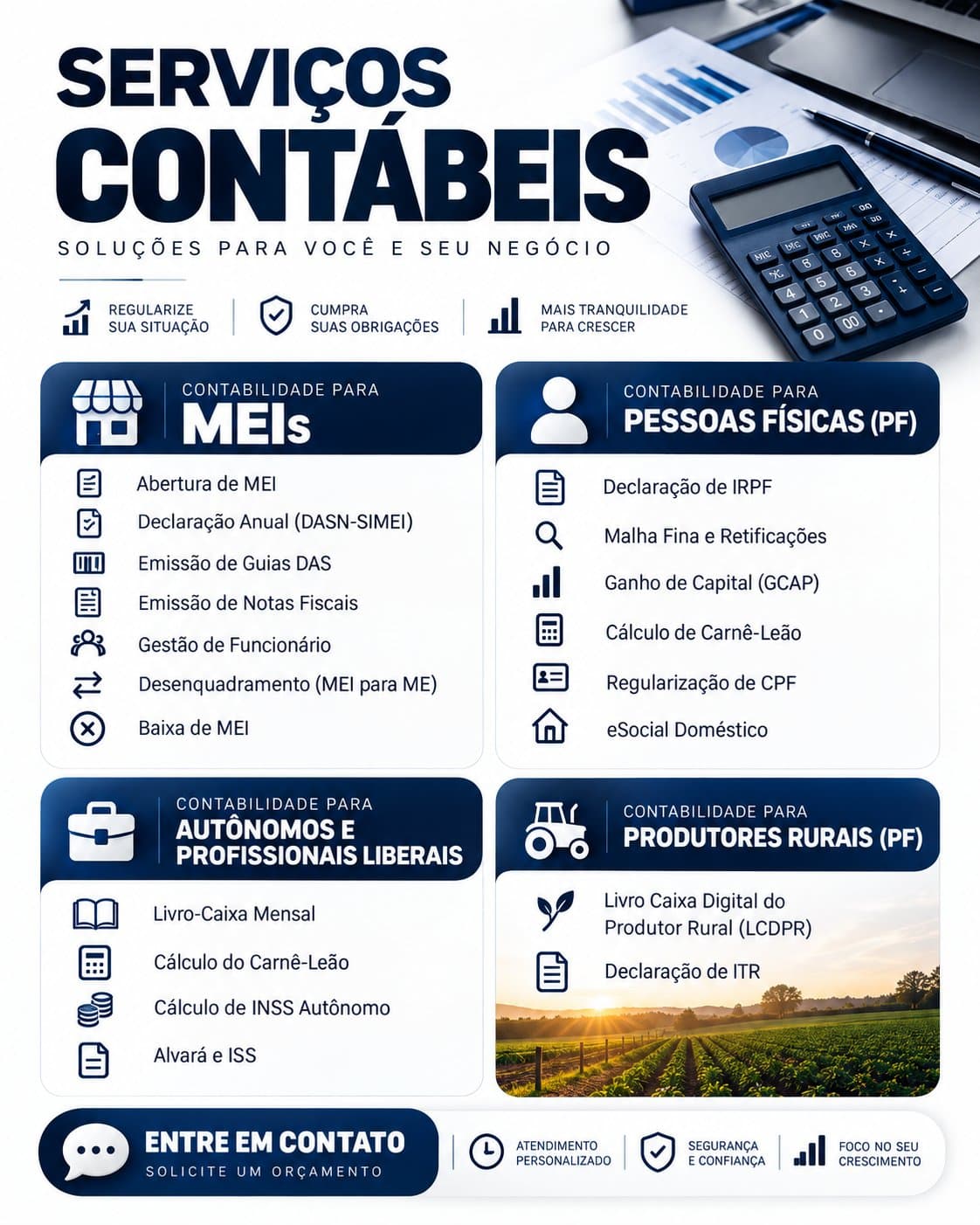 Serviços Contábeis e Regularização Fiscal